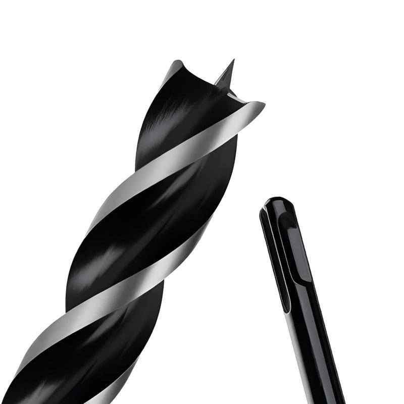 WOBLLMX 15/16" x 12" Auger Drill Bit with SDS Plus Shank for Wood,Tri Flute Ship Auger Long Drill Bit for Soft and Hard Wood,Tree Stump,Plastic,Drywall and Composite Materials - Image 1